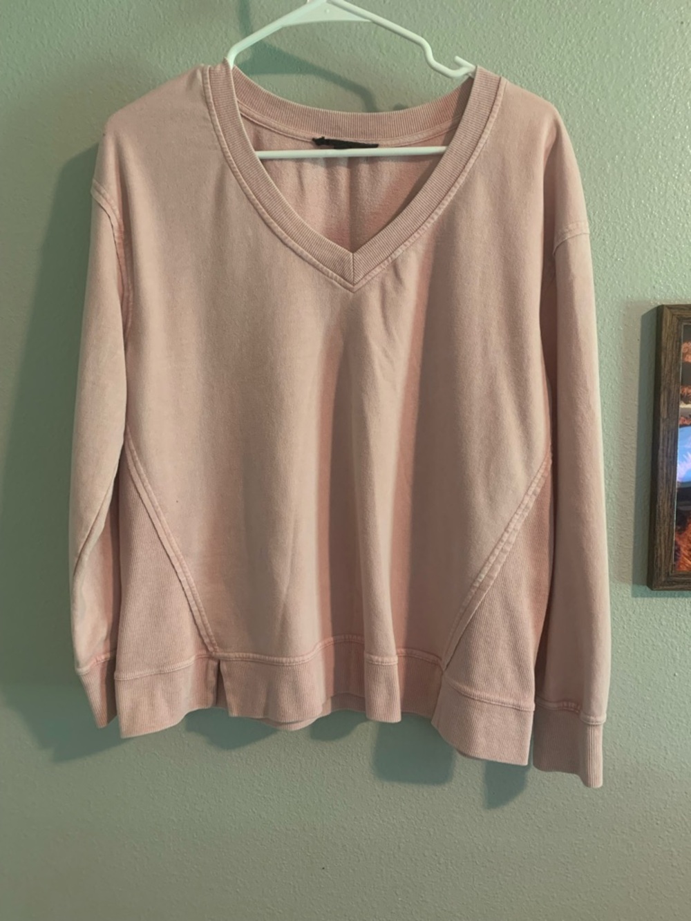 Jane and Delancey Light Pink V-Neck Sweater